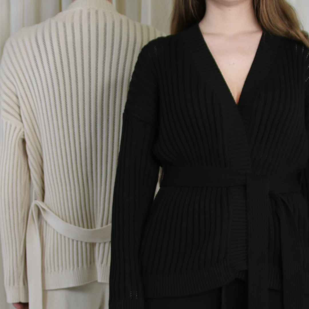 CARDIGAN OVERSIZE CON CINTURA