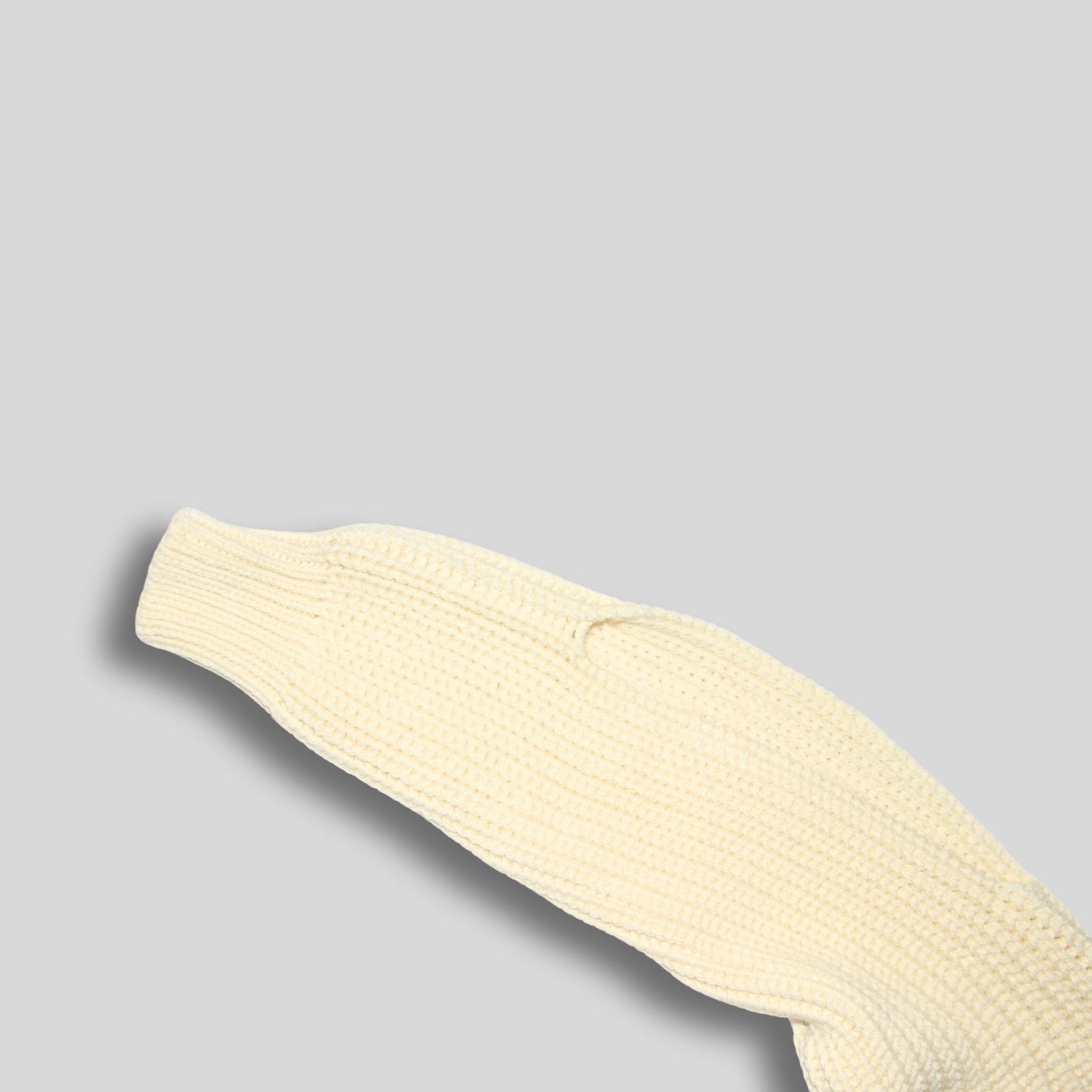 MAXI POLO IN LANA MERINO - ECRU'