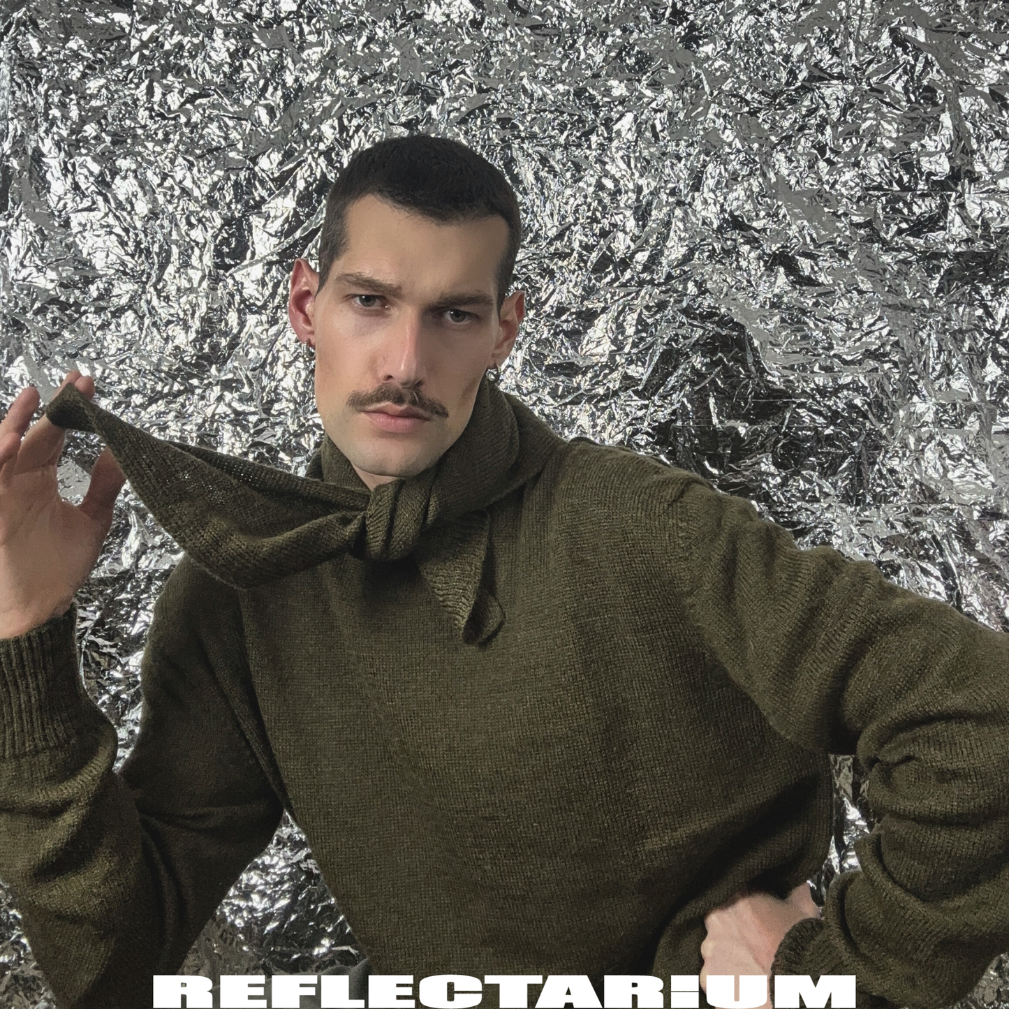 BANDANA IN LANA E ALPACA - MILITARE