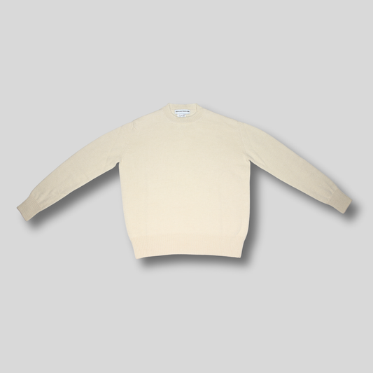 MAGLIONE OVER IN LANA E ALPACA - NATURALE