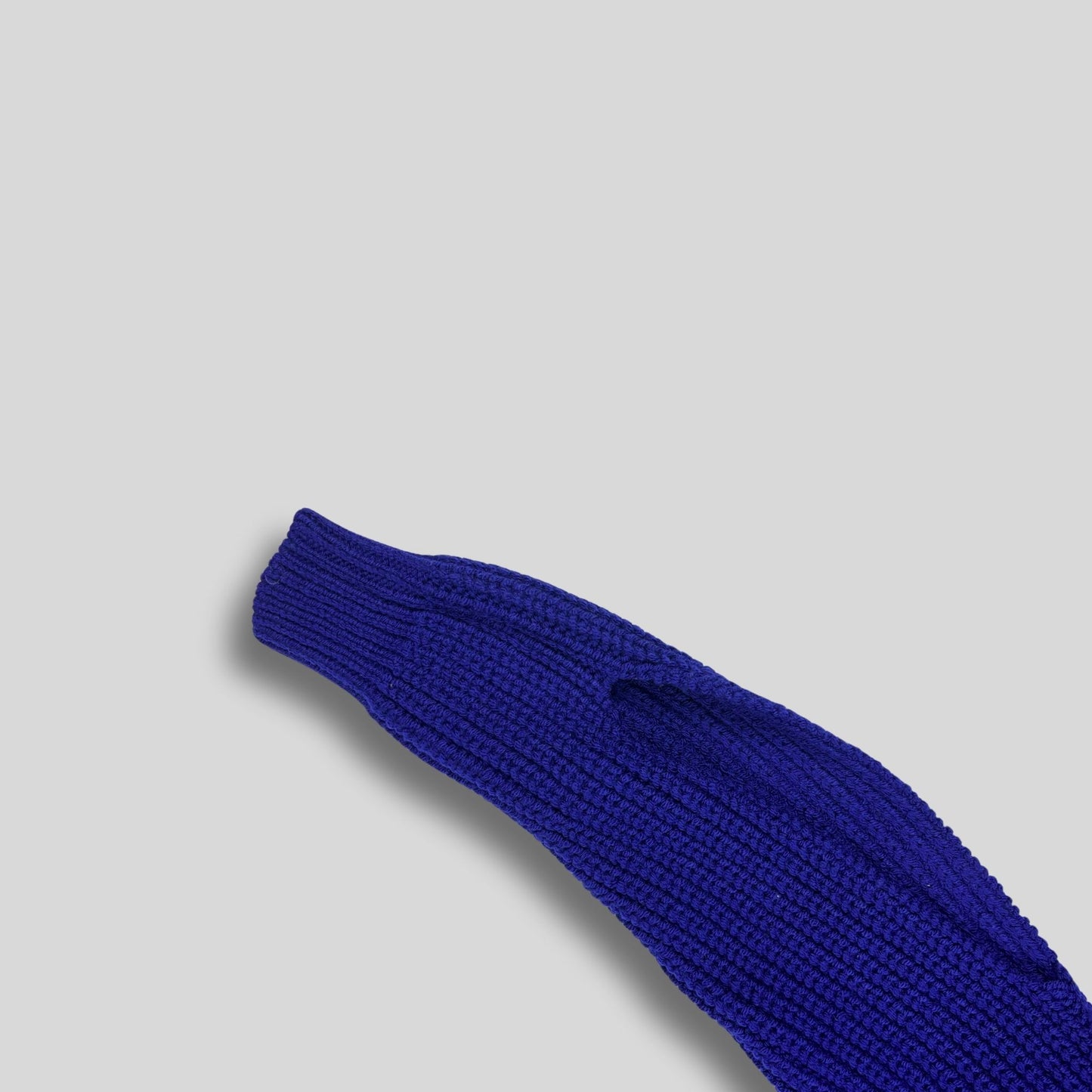 MAXI POLO IN LANA MERINO - COBALTO