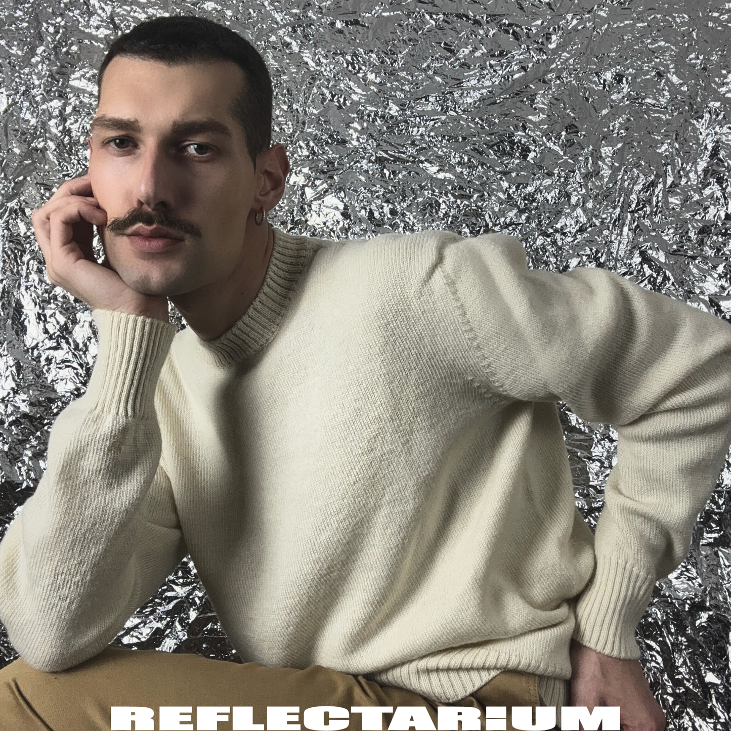 MAGLIONE OVER IN LANA E ALPACA - NATURALE