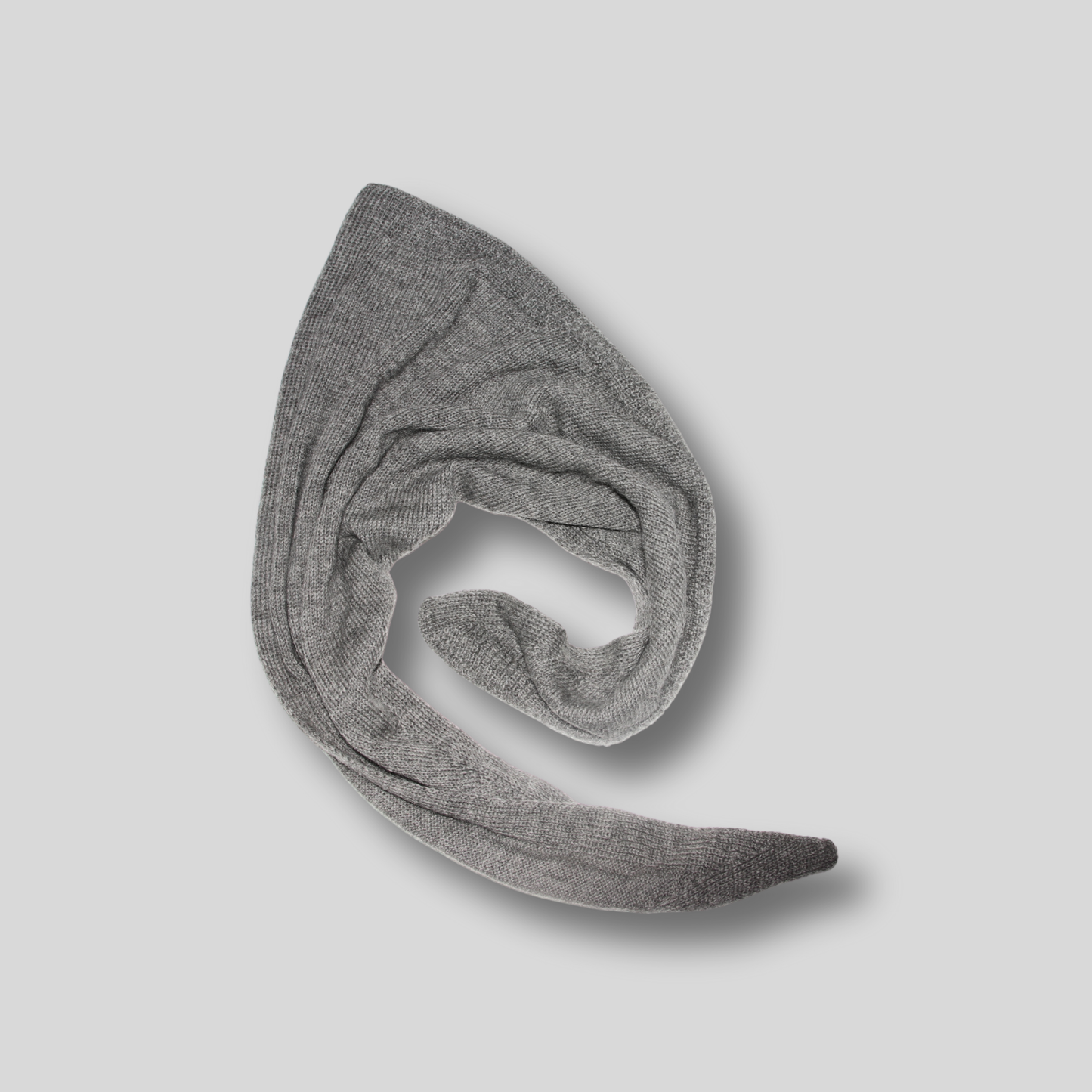 BANDANA IN LANA E ALPACA - GRIGIO